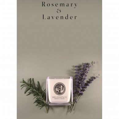 ROSEMARY & LAVENDER SCENTED CANDLE " HELESSENCE" 250 G 4