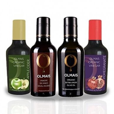 PREMIUM QUALITY ORGANIC OLIVE OIL & VINEGAR "OLMAIS "4 PCS
