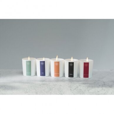 A SELECTION OF  MINI SCENTED CANDLES IN A GIFT BOX 5PCS