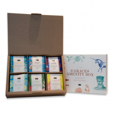 SIX GRACES AMENITY BOX - MIXED SELECTION "P & T" 42  TEABAGS 4