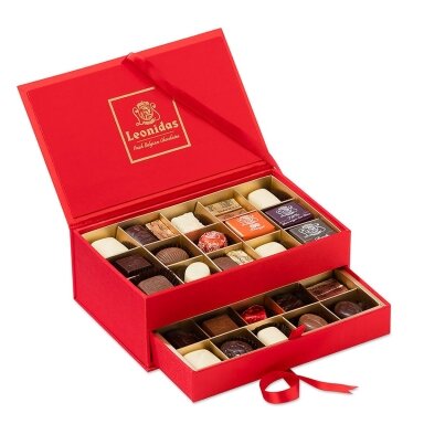 JEWELRY BOX, CHOCOLATES ASSORTMENT - " LEONIDAS" 460G
