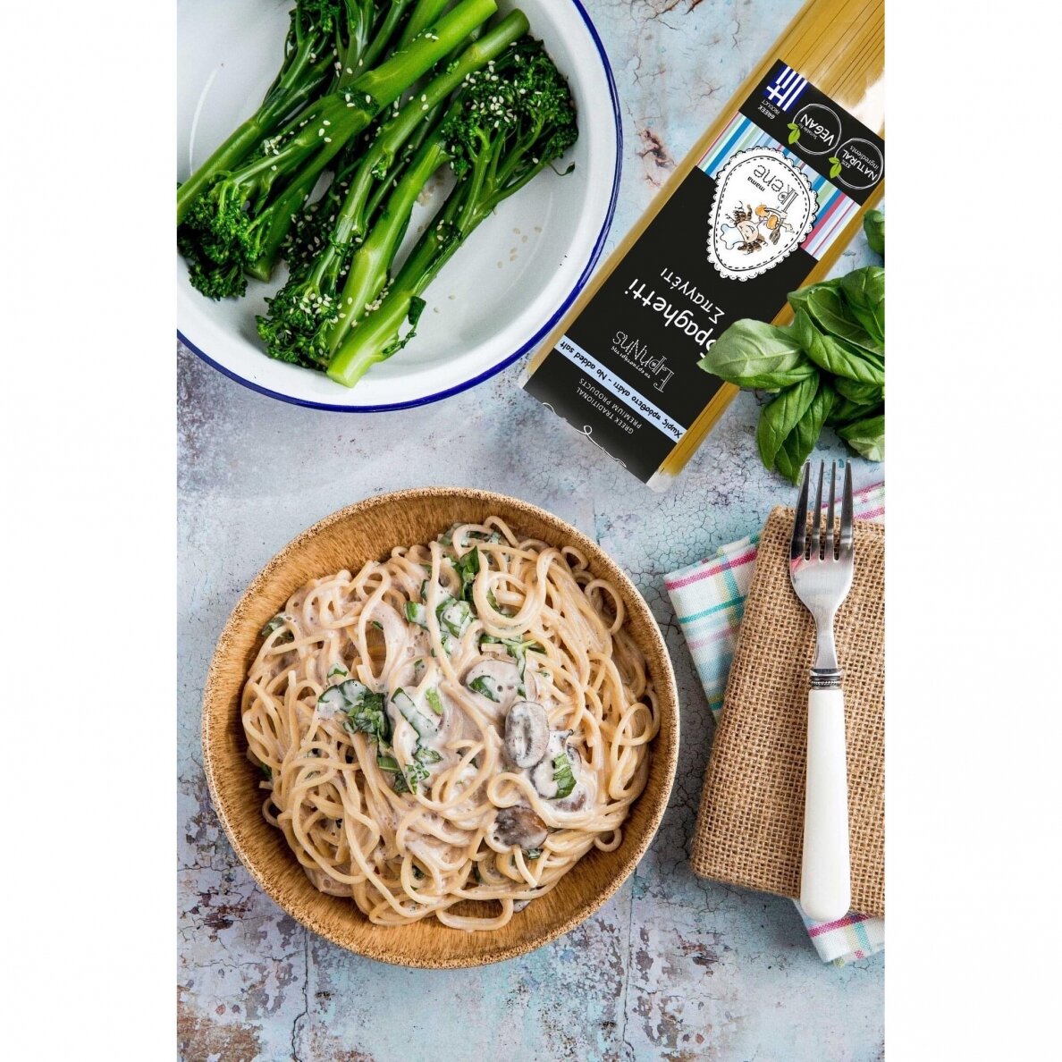 PREMIUM "LINGUINE" BE DRUSKOS IŠ GRAIKIJOS "MAMA IRENE" 500 G 2 PREMIUM "LINGUINE" BE DRUSKOS IŠ GRAIKIJOS "MAMA IRENE" 500 G 2