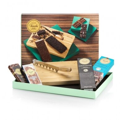 LUXURY CHOCLOCATE EXPERIENCE CHOPPING BOARD SET 470 g
