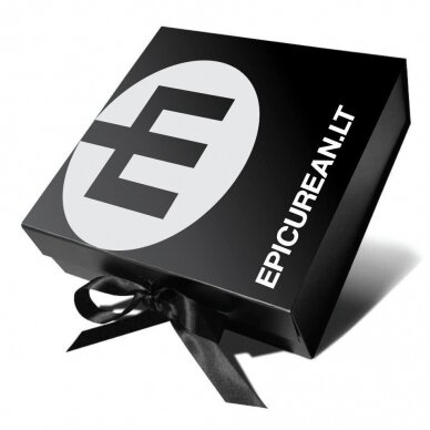 EPICUREAN PREMIUM QUALITY BLACK GIFT BOX WITH RIBBON TIE 3